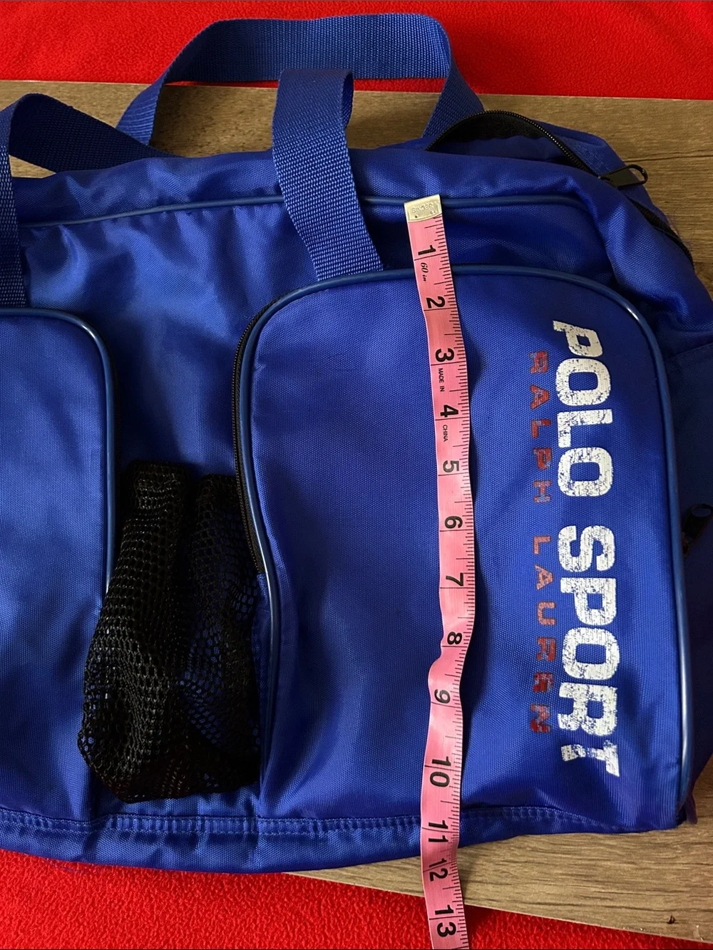 Blue Men's Sports Duffel Bag  Nylon